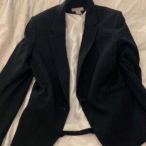 Navy Blue H&M Blazer with White Lining